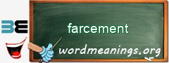 WordMeaning blackboard for farcement